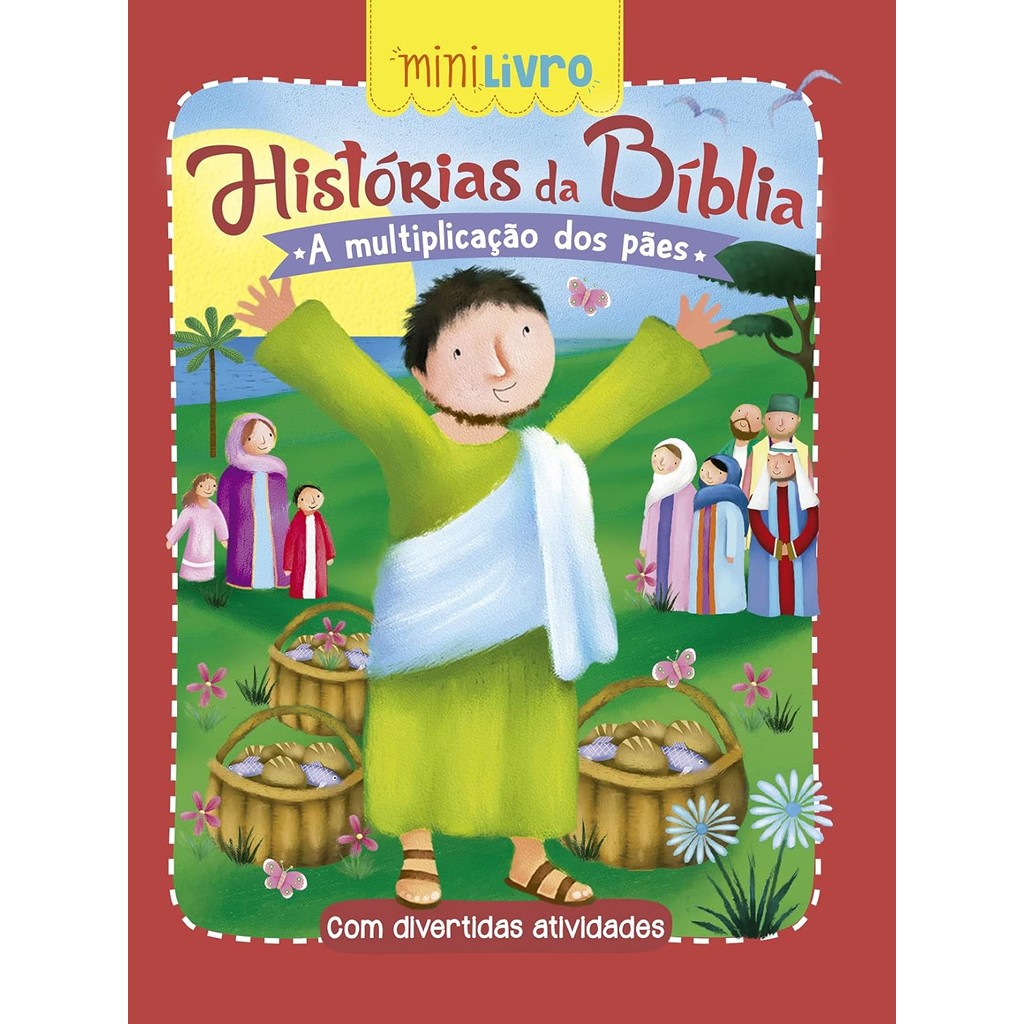 Kit com 12 Livrinho | Histórias da Bíblia - A multiplicação dos pães