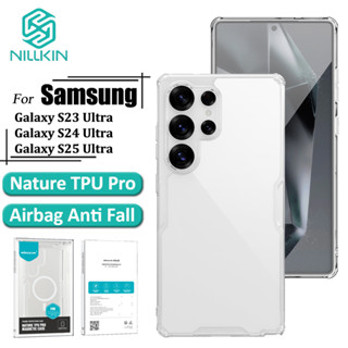 Nillkin Nature Pro Case Samsung S25 Ultra S24 Ultra S23 Ultra S22 Ultra Capa Fina Luxo Macio TPU Transparente Airbag em Oferta na Shopee