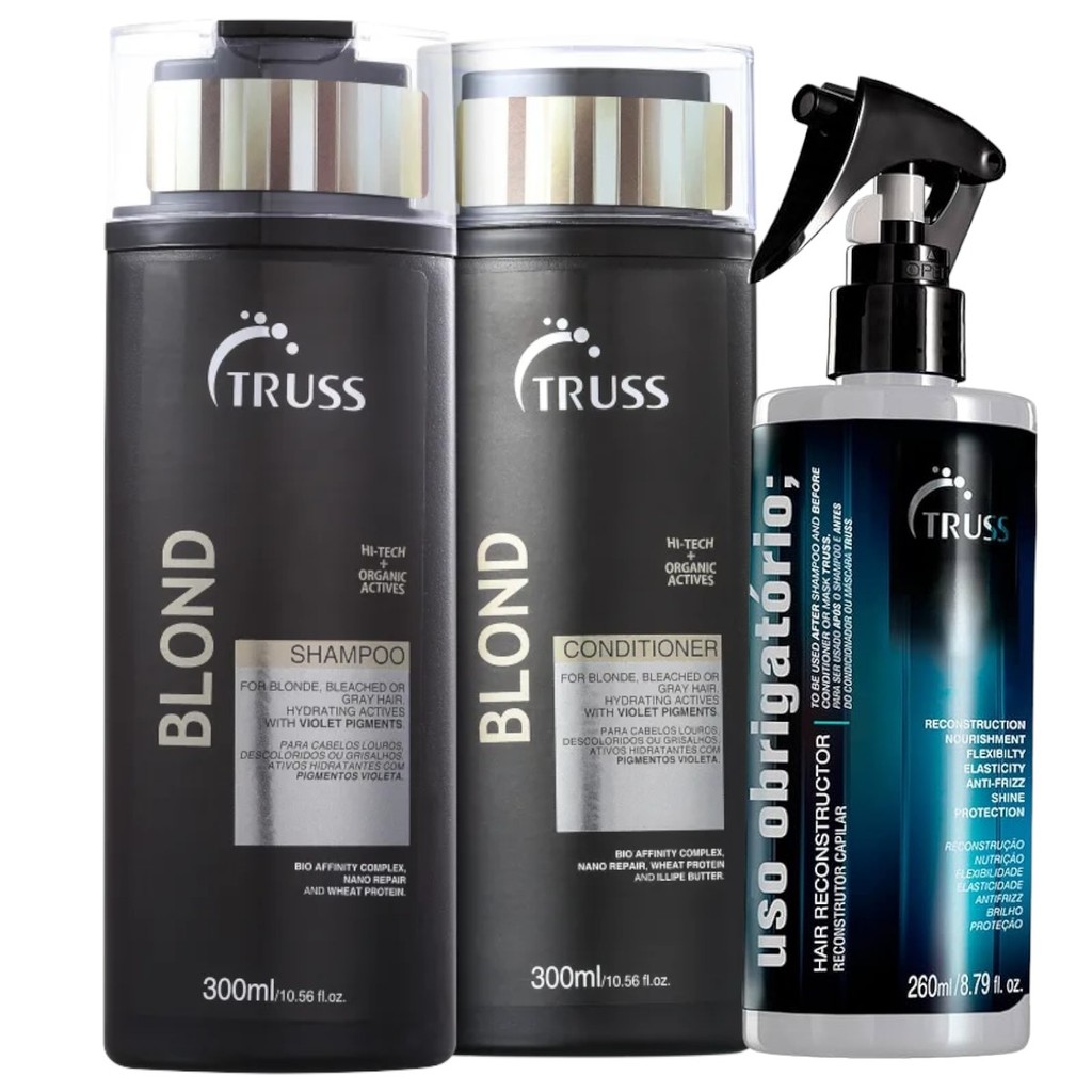 Truss Blond Shampoo e Condicionador  300ml + Uso Obrigatório  260ml