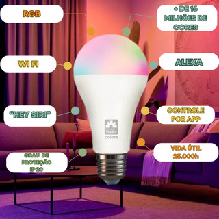 Lâmpada Inteligente RGB Bivolt - Kian em Oferta na Shopee