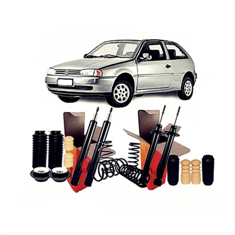 4 Amortecedor+ 4 Kit+ 4 Mola Gol G5 G6 2008 2009 2010 2011 2