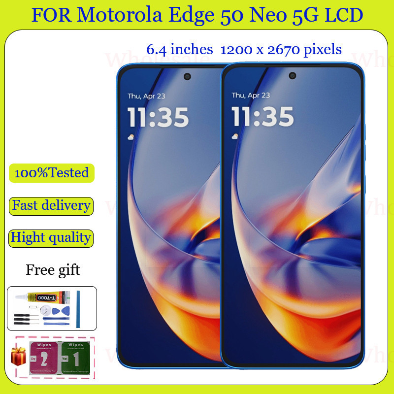 Tela LCD Original com Touch Screen e Digitalizador para Substituição no Motorola