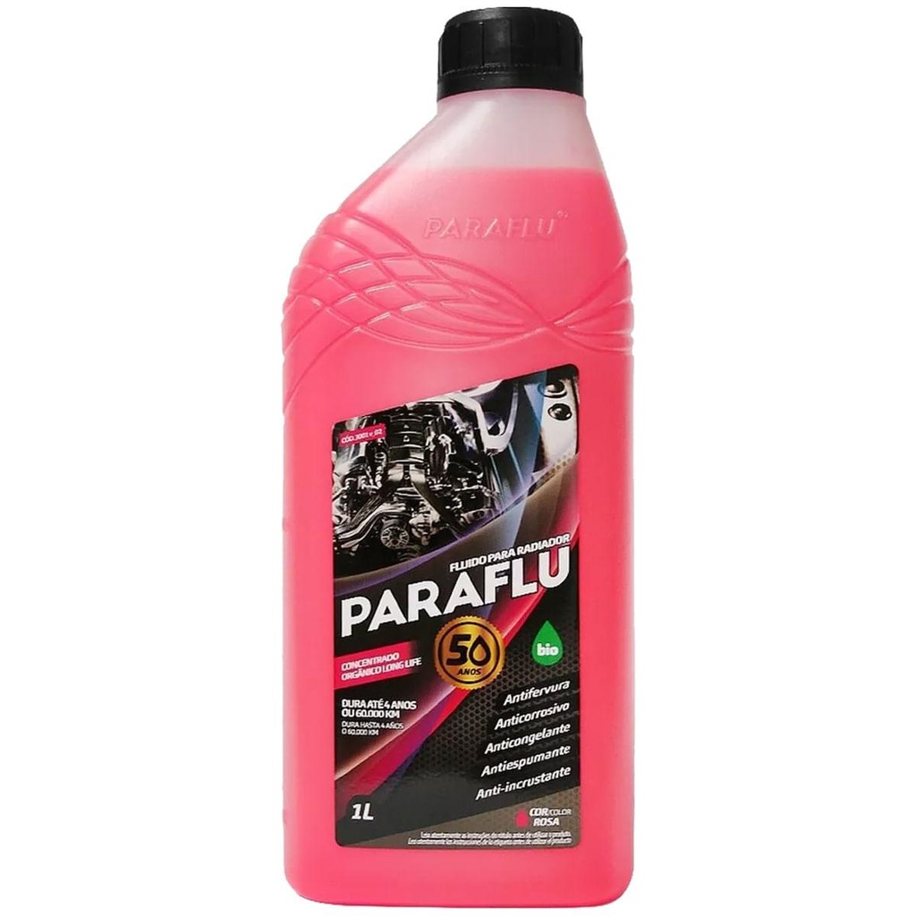 Aditivo Radiador 1 Litro Bio Orgânico Rosa Concentrado - Spare Parts and Accessories for Vehicles