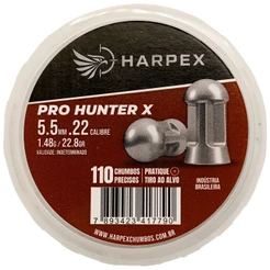 Chumbinho Harpex Pro Hunter X Alta Precisão e Perfuração 5.5mm (.22) - 110un