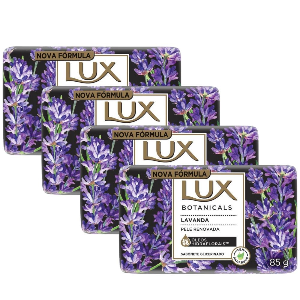 Kit 4 Sabonete em Barra Lux Botanicals Lavanda 85g - Beauty