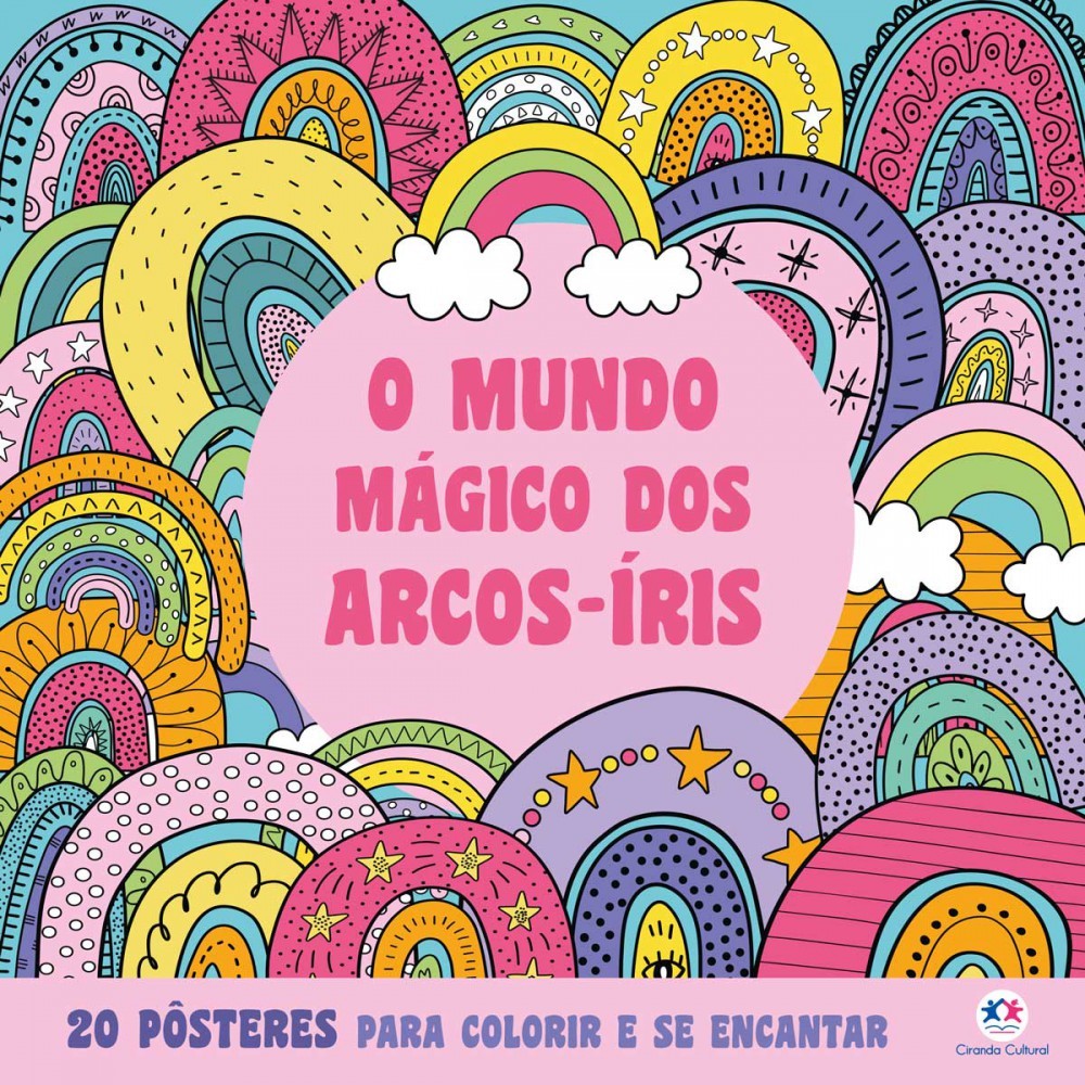 Livro Livro para colorir O Mundo Mágico dos Arcos-Íris - Para Colo em Oferta na Shopee