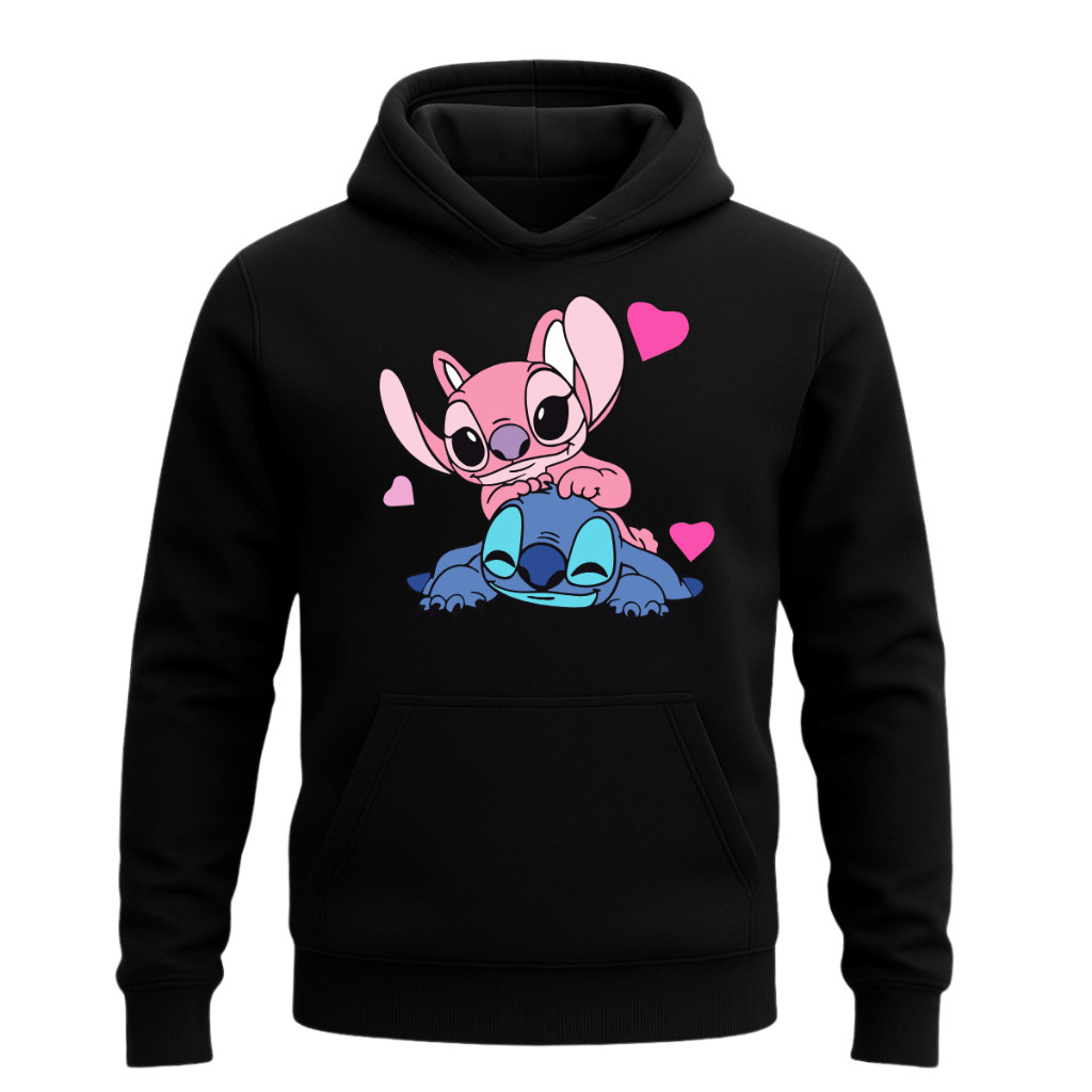 Moletom Feminino do Lilo Stitch Feminino Blusa Canguru Filme Casaco Personalizado