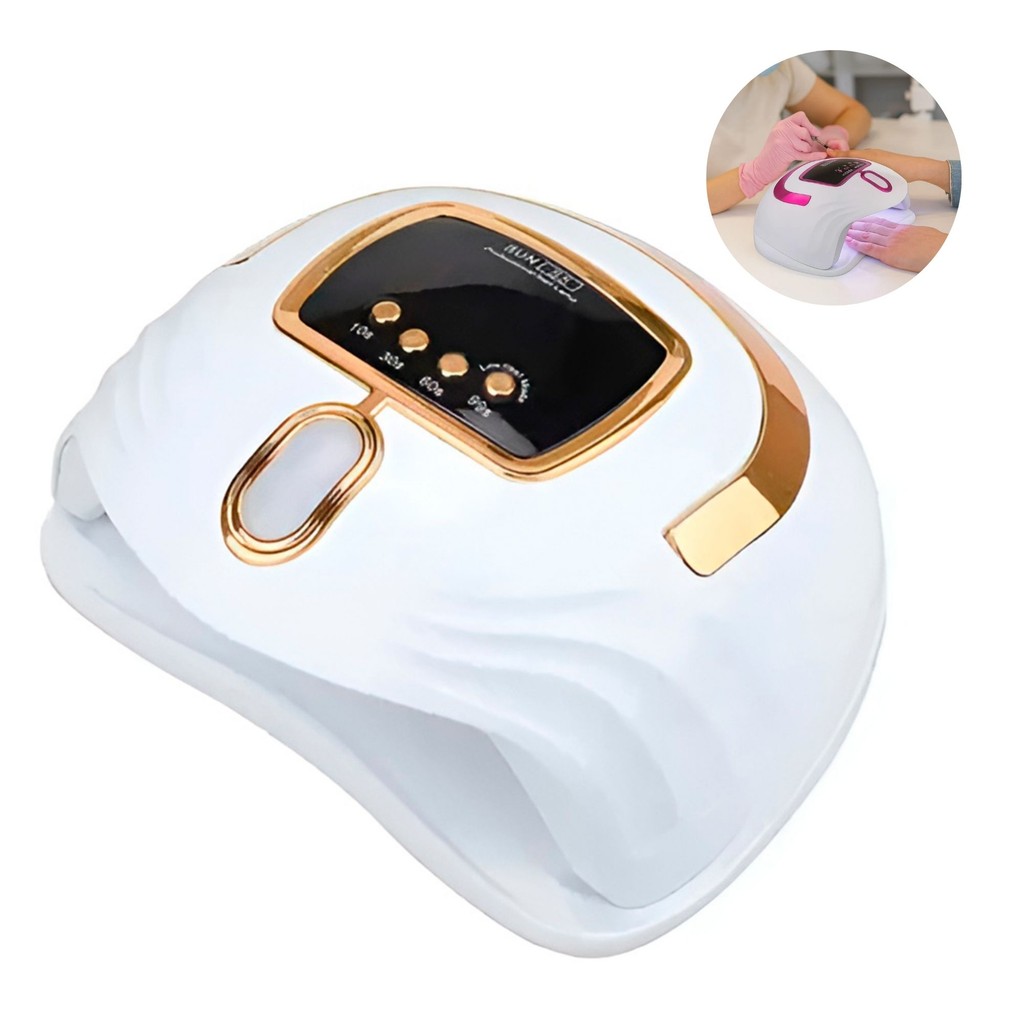 Cabine LED UV Profissional 268W Bivolt para Unhas de Gel, Acrígel, Polygel e Fibra – Manicure