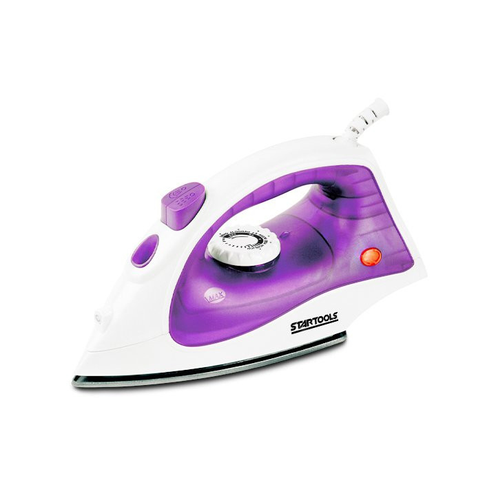 Ferro de Passar Roupa a Vapor Premium 127V Roxo 1500w com dosador Ergonômico Base Cerâmica