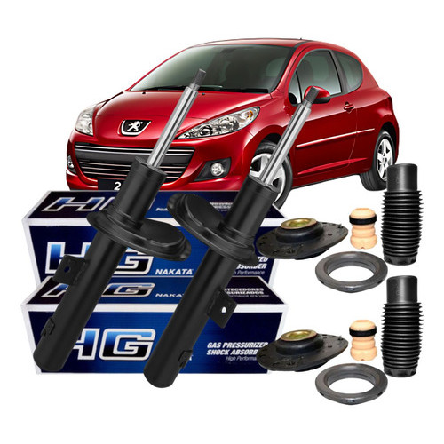 Par Amortecedor Dianteiro Peugeot 207 2010 2011 Nakata E Kit em Oferta na Shopee