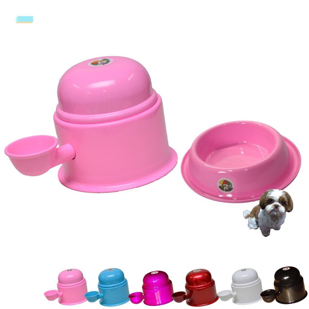 Kit Cachorro Bebedouro Automático e Comedouro Anti-Formiga Alúminio Pet Cães e Gatos