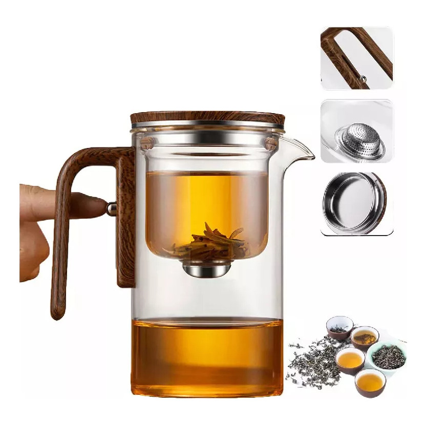 Bule De Chá Com Filtro Magnético E Separação Automática