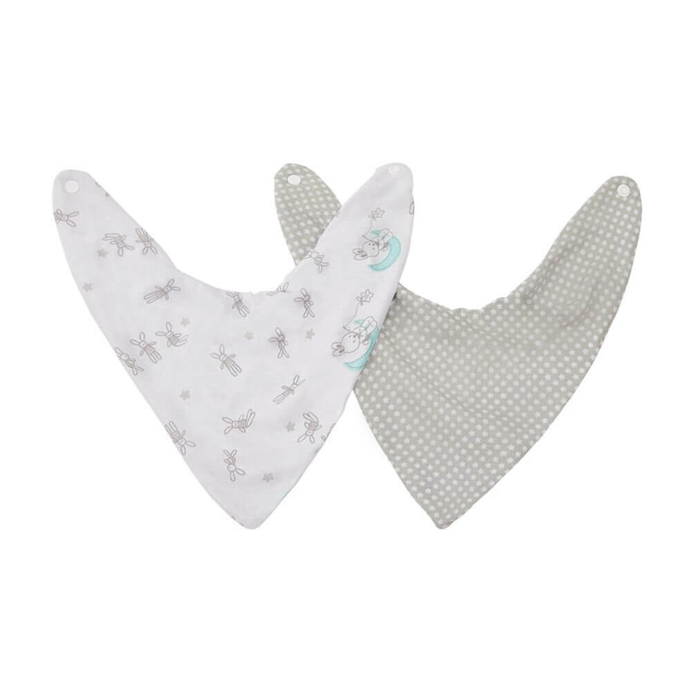 Kit Babador Bandana Papi Malhas Estampa Coelho - 02 Peças em Oferta na Shopee