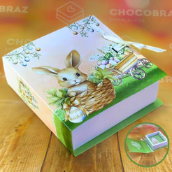 05 CAIXAS LIVRO P/ OVO DE COLHER 100/150G - COELHINHO ENCANTADO 5408 (PASCOA IDEIA OUTLET)