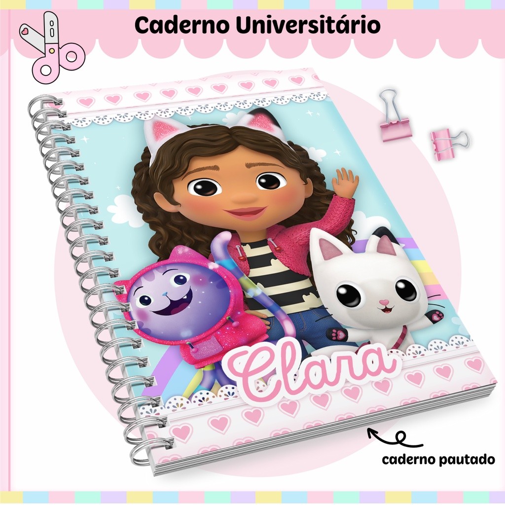 Caderno Escolar Universitário A Casa Mágica da Gaby - 1 matéria em Oferta na Shopee