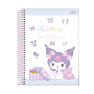 Caderno Kuromi Hello Kitty World 10 Matérias 160 Folhas em Oferta na Shopee