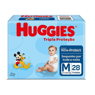 Fralda Huggies Tripla Proteção M Jumbo - 28 Unidades em Oferta na Shopee