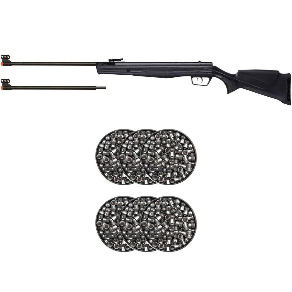 Carabina de Pressão Black Panther Dual Caliber Nitro 60kg 10609GP 4.5/5.5mm - Beeman + 6 Chumbos