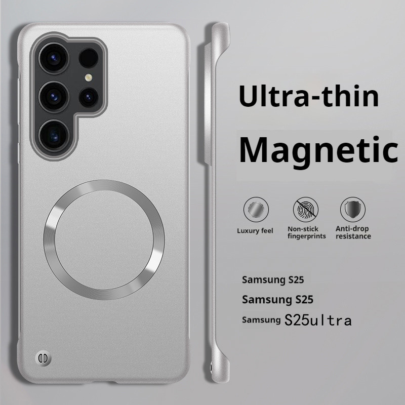 Capa Magnética De Pintura Fina Para Samsung Galaxy S25Ultra S25 S24 FE S23 S22 P
