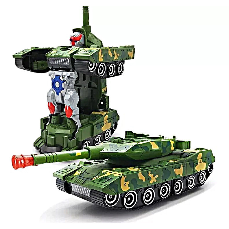 Carrinho Tanque Vira Robô Com Projeção De Luz E Sons brinquedo