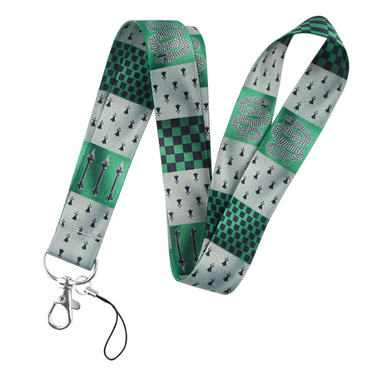 Cordão Para Crachá  Lanyard Harry Potter Sonserina