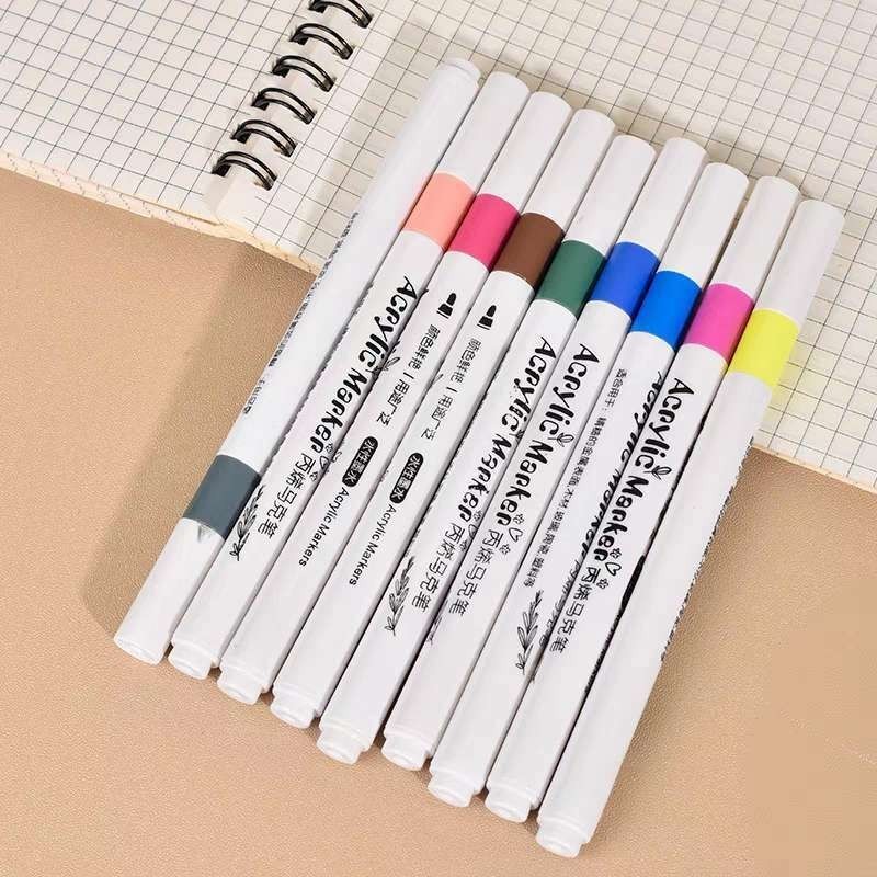 Caneta marcadora acrílica 36 cores 60 cores à prova d'água pincel especial cor opaca canet...