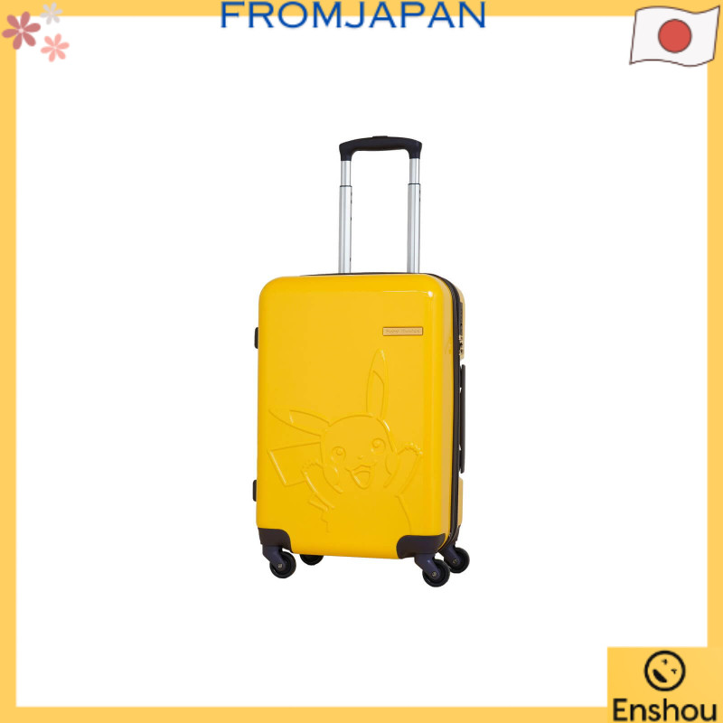 [Direto do Japão]Carabina com gancho para garrafa e doces incluídos, Pokémon, mala de cabine S Pikachu 37L, mala de