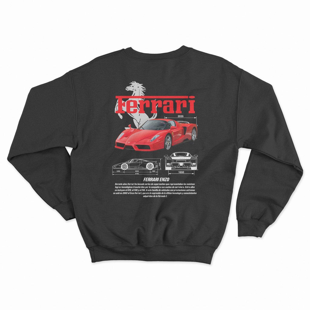 Moletom Ferrari Racing Carro Corrida Blusa de Frio Unissex 100% Algodão