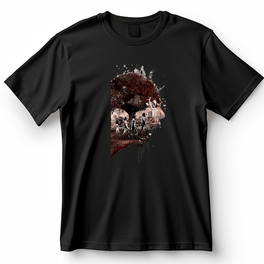 Camiseta The Walking Dead - Viagem e Sobrevivência - Blusa Camisa 100% Algodão