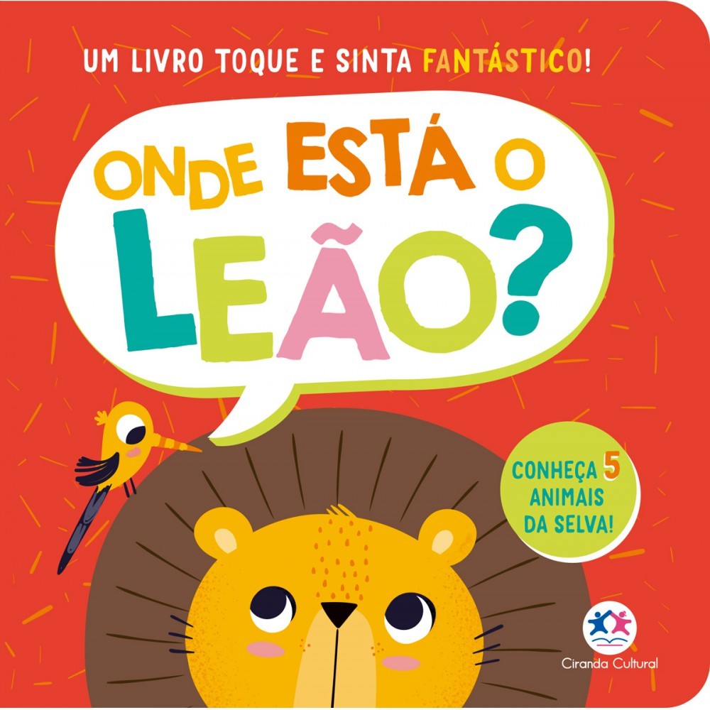 Livro Toque e sinta Onde está o leão? em Oferta na Shopee
