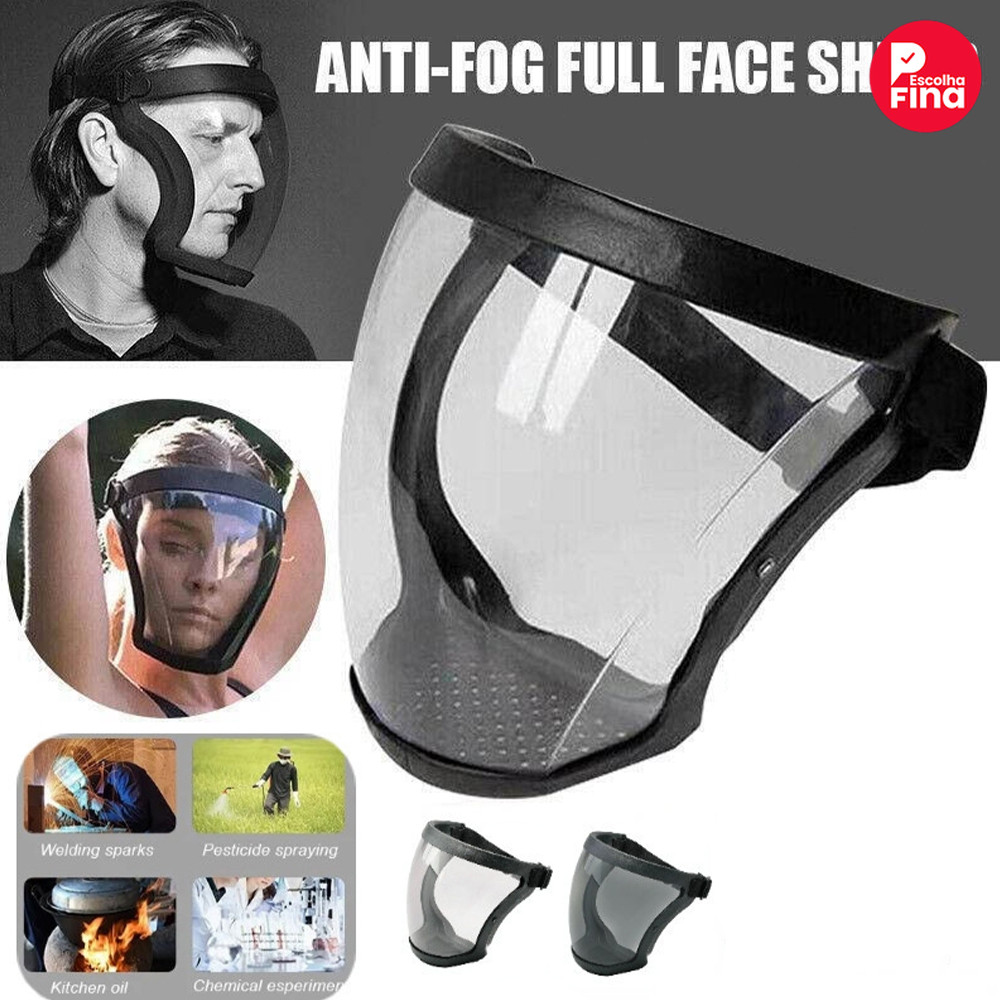 Protector Transparente Facial à Prova de Poeira con Diez Filtros PM 2,5: Diseño Ergonómico para Mayor Comodidad
