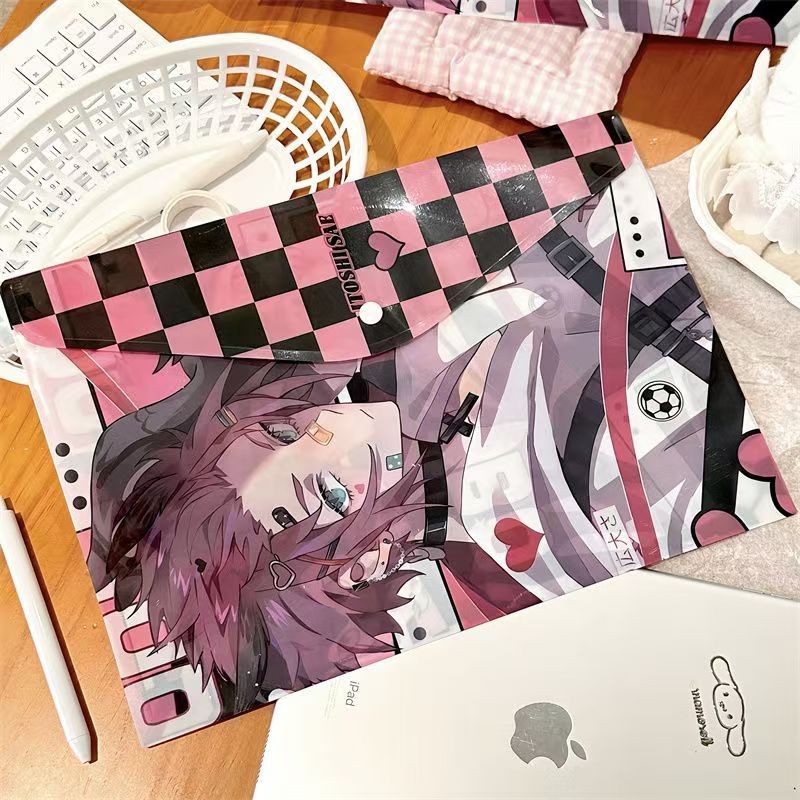 Detalhes do 2025 Kawaii Anime BLUE LOCK A4 Pasta De Arquivo De Armazenamento Itoshi Sae Nagi Seishiro Isagi Yoichi Mikage Reo Duráve