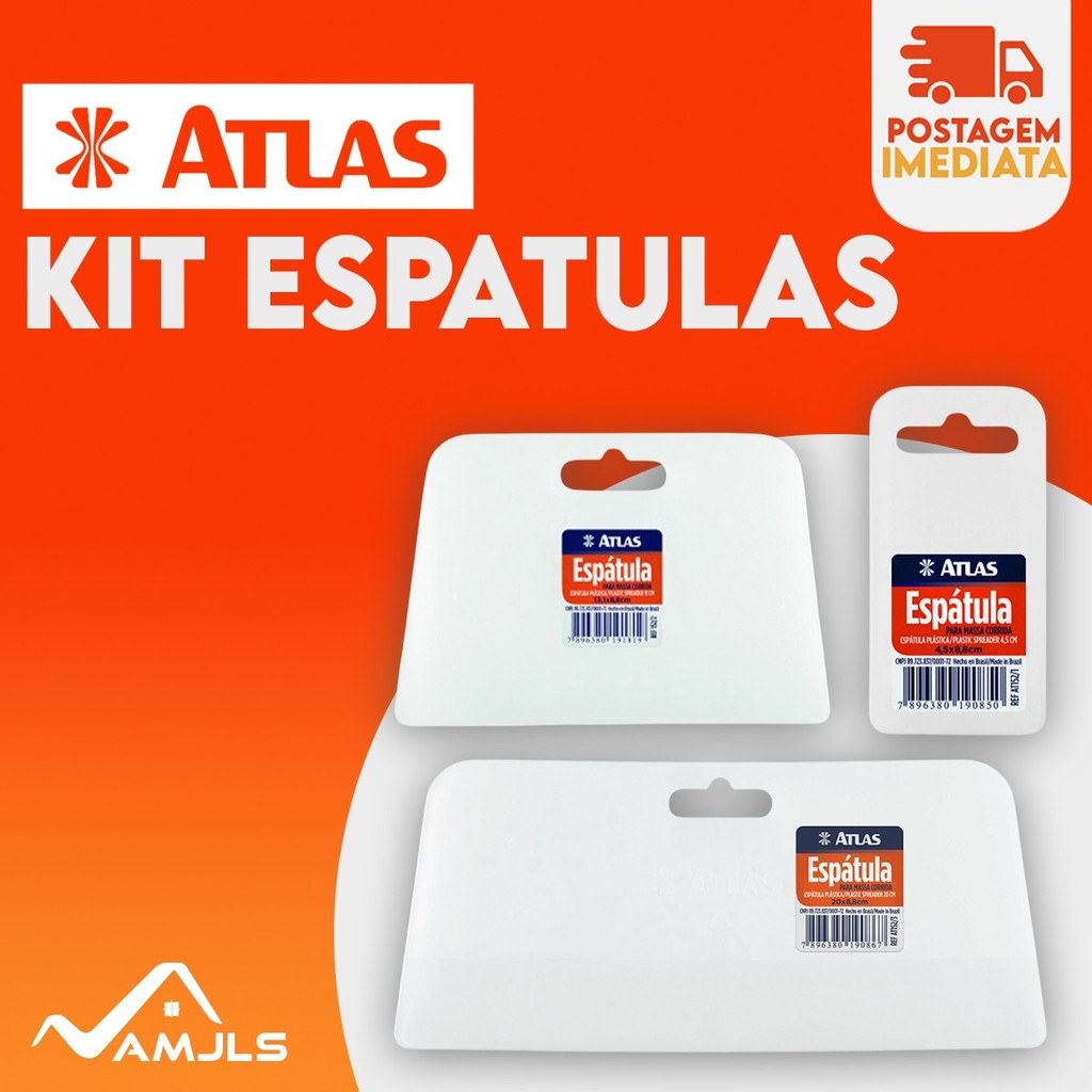 Espátula Para Massa Corrida 20cmx8,8cm Atlas