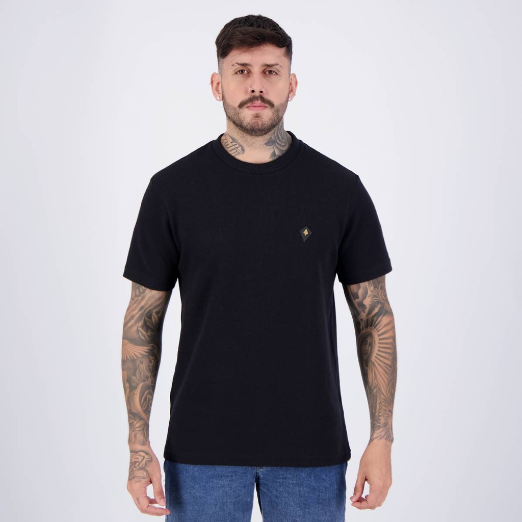Camiseta MCD Favo Preta em Oferta na Shopee