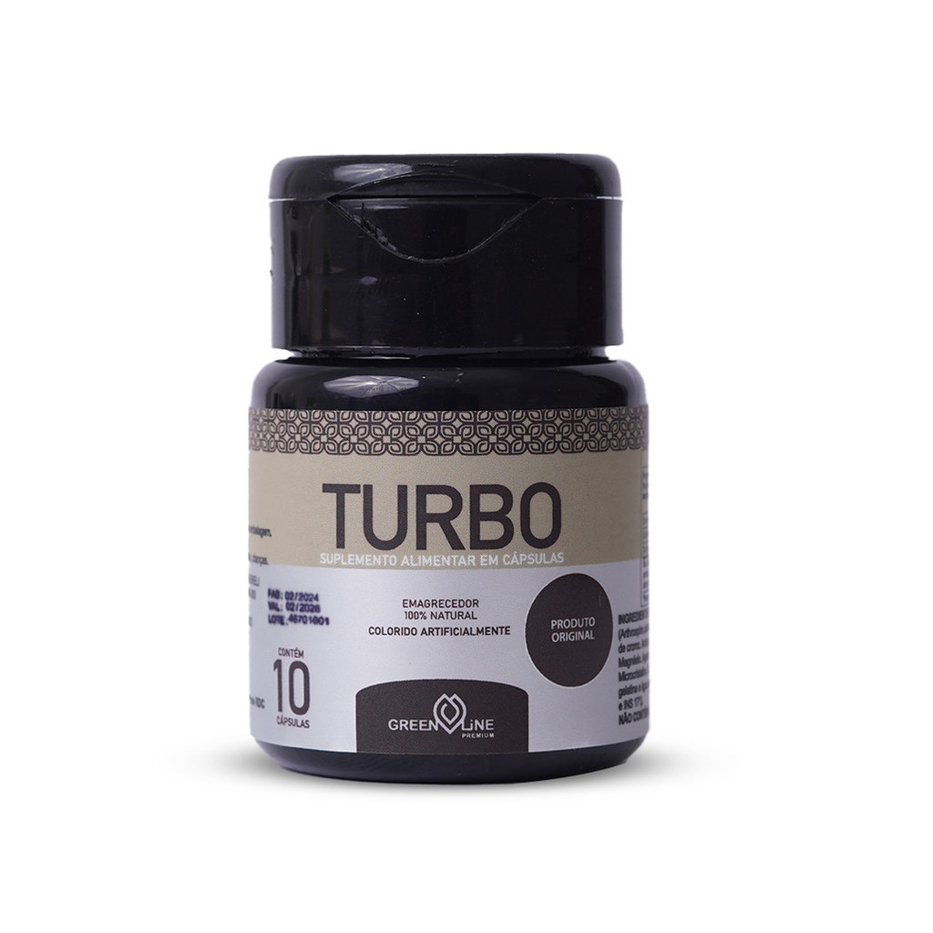 Kit 2 Green Line Lipo Turbo  Original Envio Rapido 10 Caps Forte