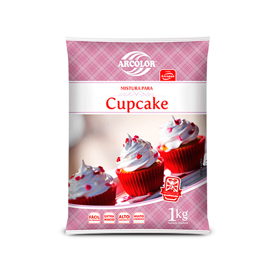 Mistura para Cupcake - 1kg - 1 unidade - Arcolor - Rizzo