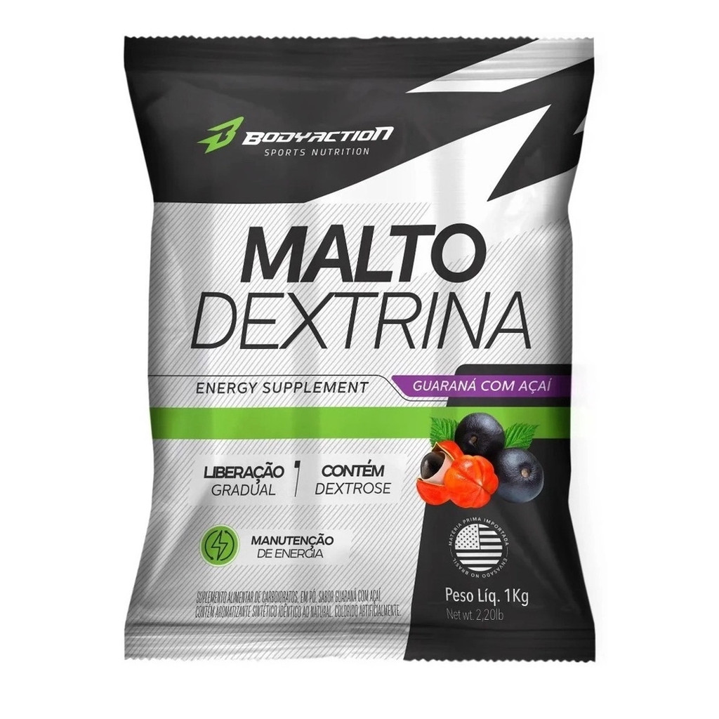 MALTO DEXTRINA 1 KG - BODY ACTION em Oferta na Shopee