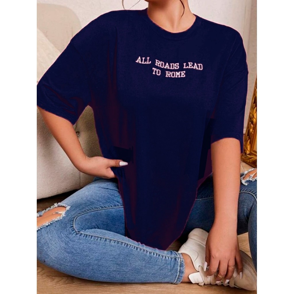 Camiseta Plus sizer Feminina Oversized Swag Estilo Moderno Urbano Estampada Blusa Streetwear Unissex
