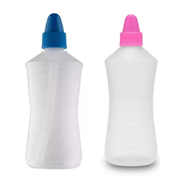 Frasco Garrafinha Lavador Higienizador Nasal 250ml P/ Crianças E Bebês - Azul e Rosa