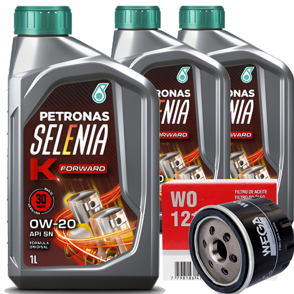 Kit 3 Litros De Oleo 0W20 Selenia E Filtro De Oleo Para Fiat Argo Uno Mobi 1.0 3 Cilindros Firefly em Oferta na Shopee