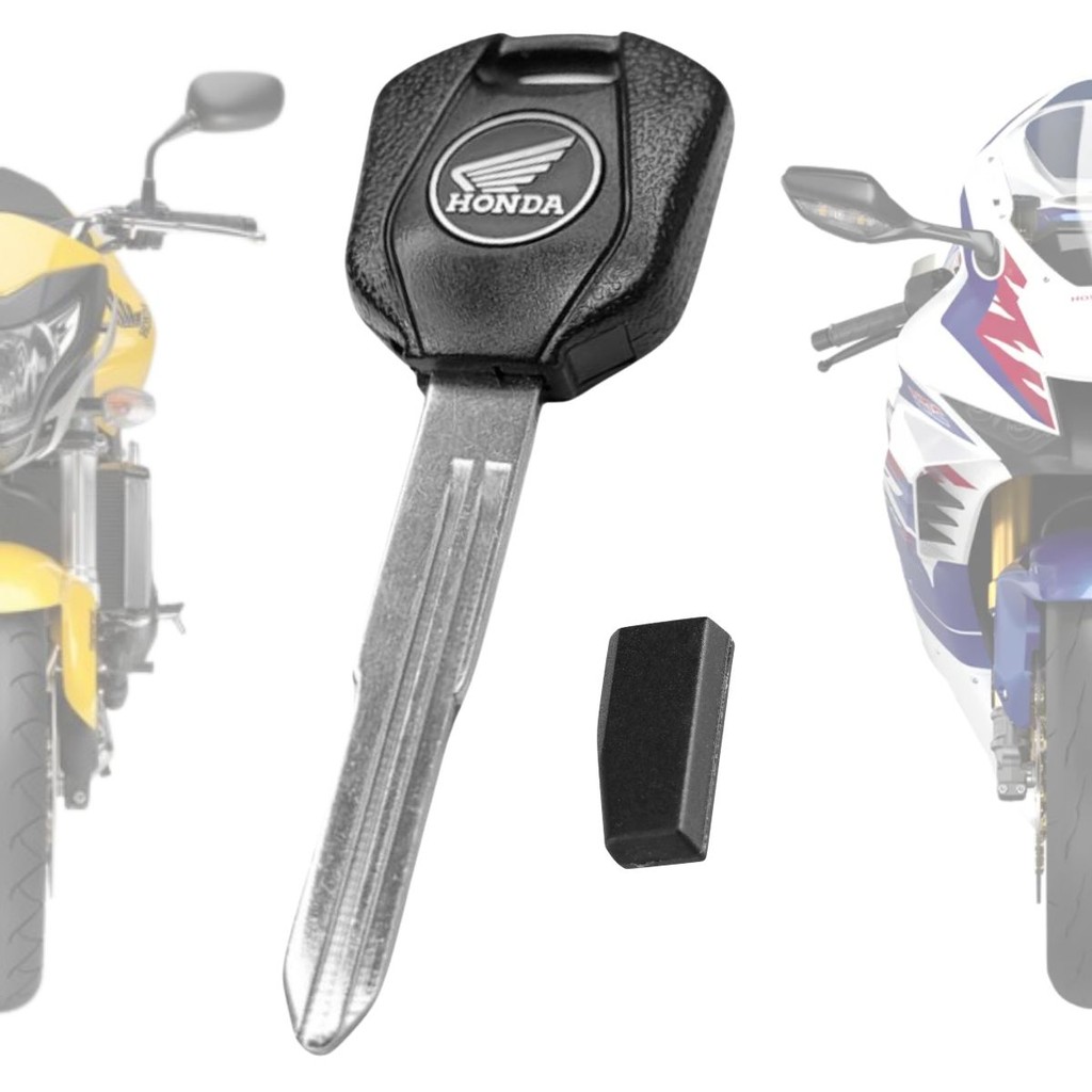 Chave E Chip T19 Moto Honda Hornet Cbr600 CBR1000 FIREBLADE
