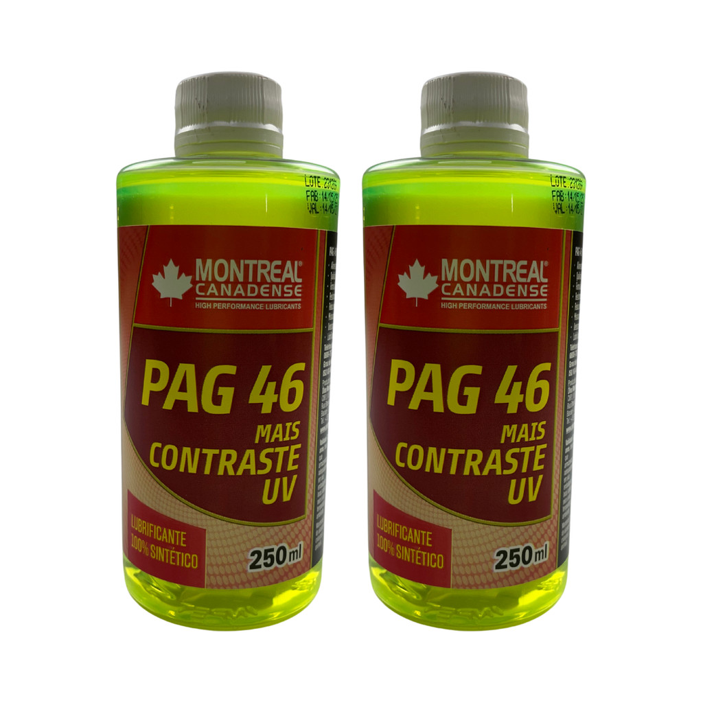 KIT 2 ÓLEO LUBRIFICANTE MONTREAL PAG 46+DYE (2X250ML)