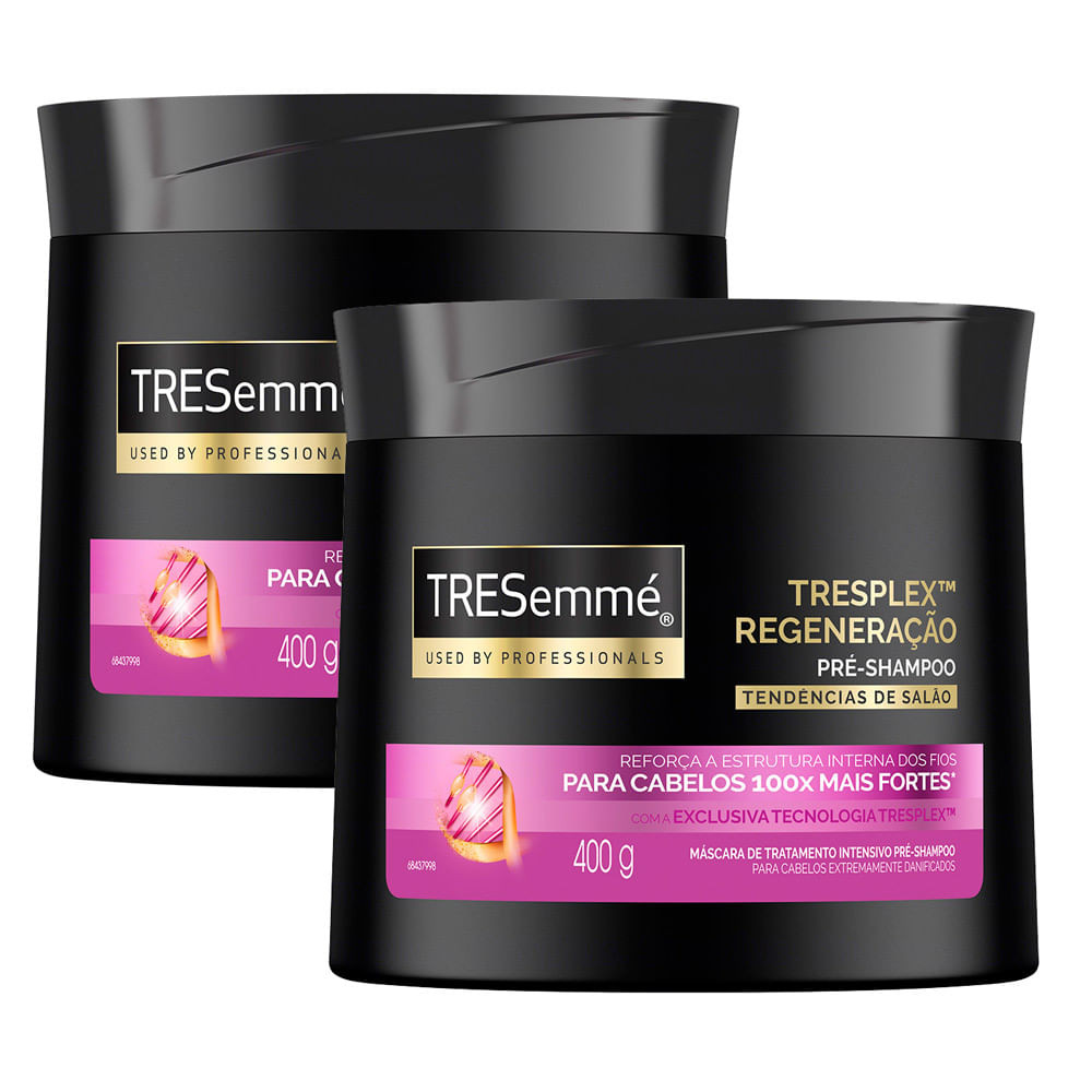 Kit 2 Creme de Tratamento TRESemmé TRESplex Regeneração 400g - Beauty