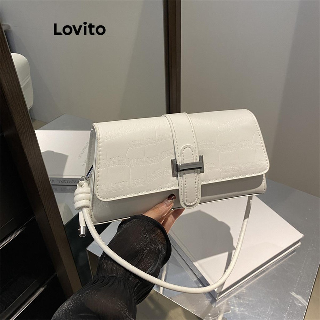 (Trendy) Lovito Elegante simples Design simples diário combinando pequena bolsa de ombro para mulher LFA67046 - Women Bags