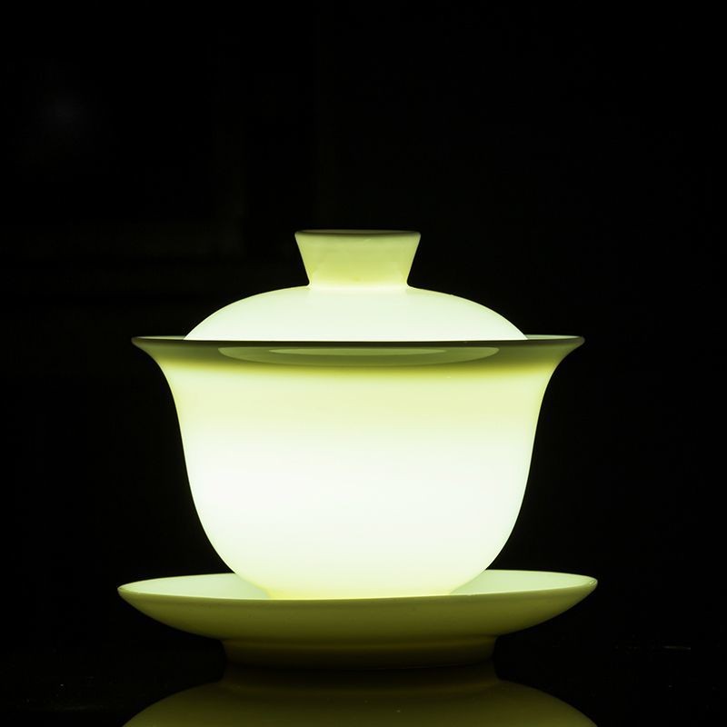 Suet Yusancai Gaiwan Chá Único Gaiwan Casa Xícara de Chá Cerâmica Chá Alemão Porcelana Branca Tigela de Chá Kung Fu Conj