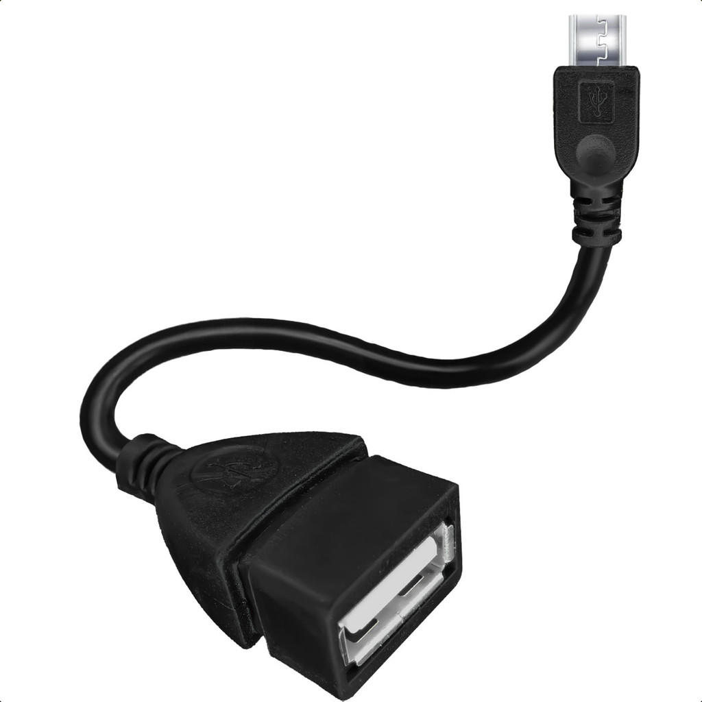 Adaptador OTG USB Fêmea Para Micro USB V8 15cm