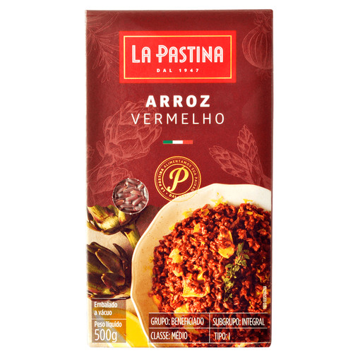 Arroz Vermelho Italiano La Pastina 500gr - Food & Beverages