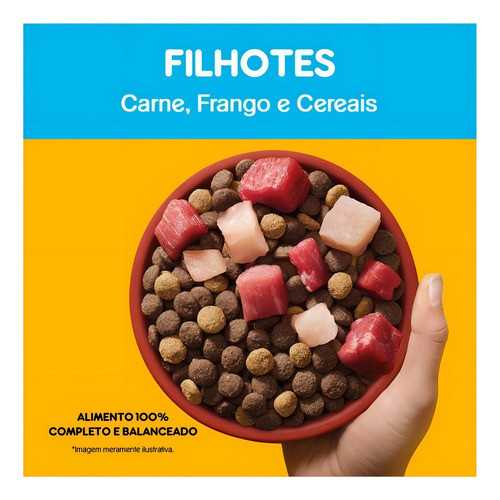 Ração Pedigree Para Cães Filhotes Sabor Mix Carne 2,7kg Mars