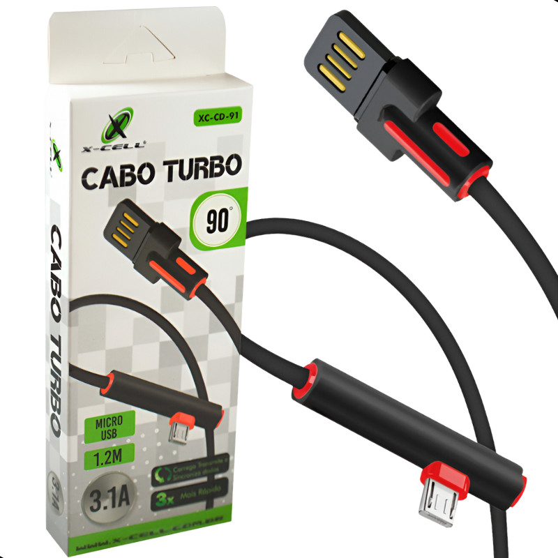 Cabo Turbo 3.1a Android Usb Carregador Rápido Micro-usb 1.20m Android