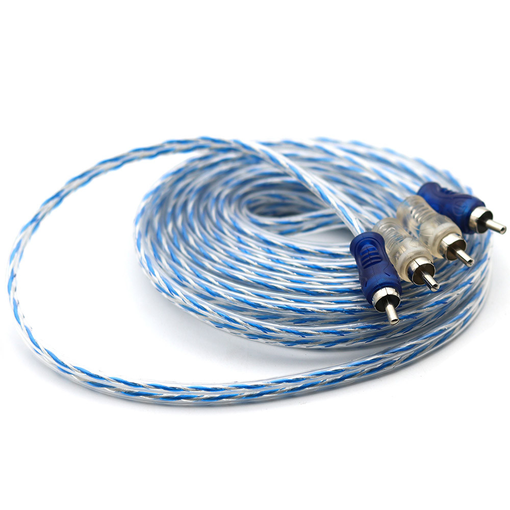 Cabo RCA 5 Metros Dupla Blindagem Injetado 4mm